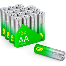 Gp Batteries 1x16 GP Super Alkaline 1,5V AA Mignon LR06 Rel.03015AETA-S16