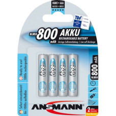 Ansmann 1x4 Ansmann maxE NiMH rech. bat. Micro AAA 800 mAh        5035042