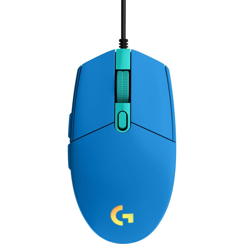 Logitech MOUSE USB OPTICAL G102 LIGHTSY/BLUE 910-005801 LOGITECH