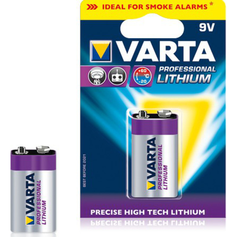 Varta 1 Varta Ultra Lithium 9V-Block 6 LR 61