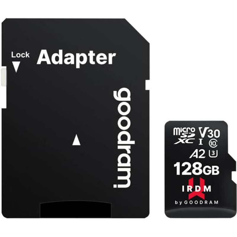 Goodram Memory card Goodram IRDM microSD 128GB + adapter (IR-M2AA-1280R12)
