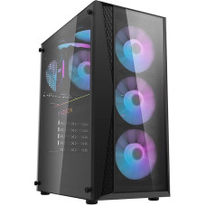 Darkflash Computer Case Darkflash DK352 Plus  with 4 fans (Black)