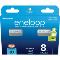 Eneloop 1x8 Panasonic Eneloop Micro AAA 800mAh Ni-MH        BK-4MCDE/8BE