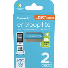 Eneloop 1x2 Panasonic Eneloop lite Micro 550mAh AAA DECT     BK-4LCCE/2DE