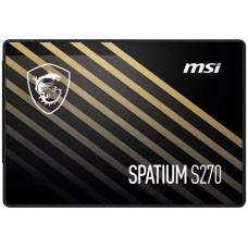 MSI SSD|MSI|SPATIUM S270|960GB|SATA|3D NAND|Write speed 450 MBytes/sec|Read speed 500 MBytes/sec|2,5