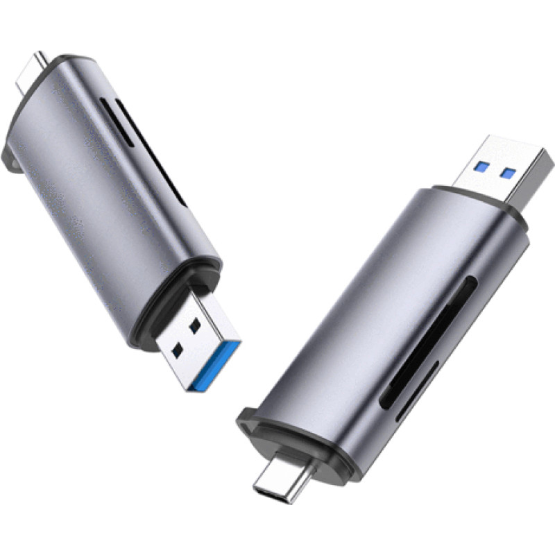 Ugreen 50706 karšu lasītājs USB/Micro-USB Sudrabs