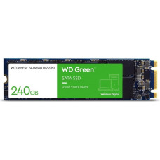 Western Digital SSD|WESTERN DIGITAL|Green|240GB|M.2|SATA 3.0|Read speed 545 MBytes/sec|1.5mm|MTBF 1000000 hours|WDS240G3G0B
