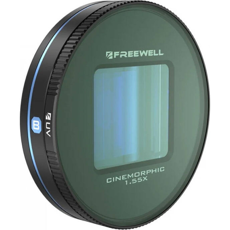 Freewell Blue Anamorphic Lens 1.55x Freewell for Galaxy and Sherp