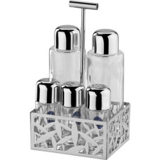 Alessi Cactus Condiment Set - oil,vinegar,S+P,spices MSA16