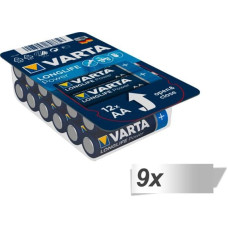 Varta 9x12 Varta Longlife Power AA LR 6 Ready-To-Sell Tray Big Box