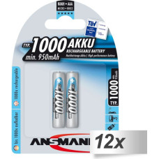 Ansmann 12x2 Ansmann NiMH bat. 1000 Micro AAA 950 mAh