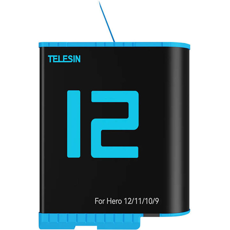 Telesin Battery Telesin for GoPro Hero 12 / Hero 11 / Hero 10 / Hero 9 (1750 mAh) - GP-BTR-901-D