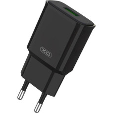 XO Wall charger XO L92D, 1x USB, 18W, QC 3.0 (black)