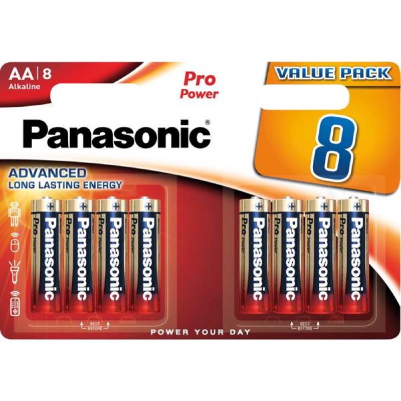 Panasonic 1x8 Panasonic Pro Power LR 6 Mignon AA