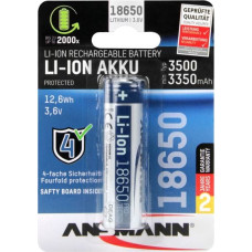 Ansmann Li-Ion 18650 3500mAh 3,6V Battery 12,6Wh 1307-0001