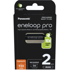 Eneloop 1x2 Panasonic Eneloop Pro Micro 930mAh AAA Ni-MH    BK-4HCDE/2BE