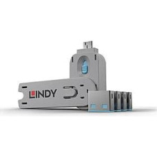 Lindy USB PORT BLOCKER 4PACK/BLUE 40452 LINDY