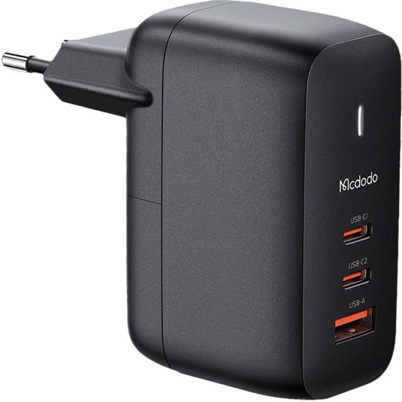 Mcdodo GaN 65W charger Mcdodo CH-0291 2x USB-C, USB-A (black)